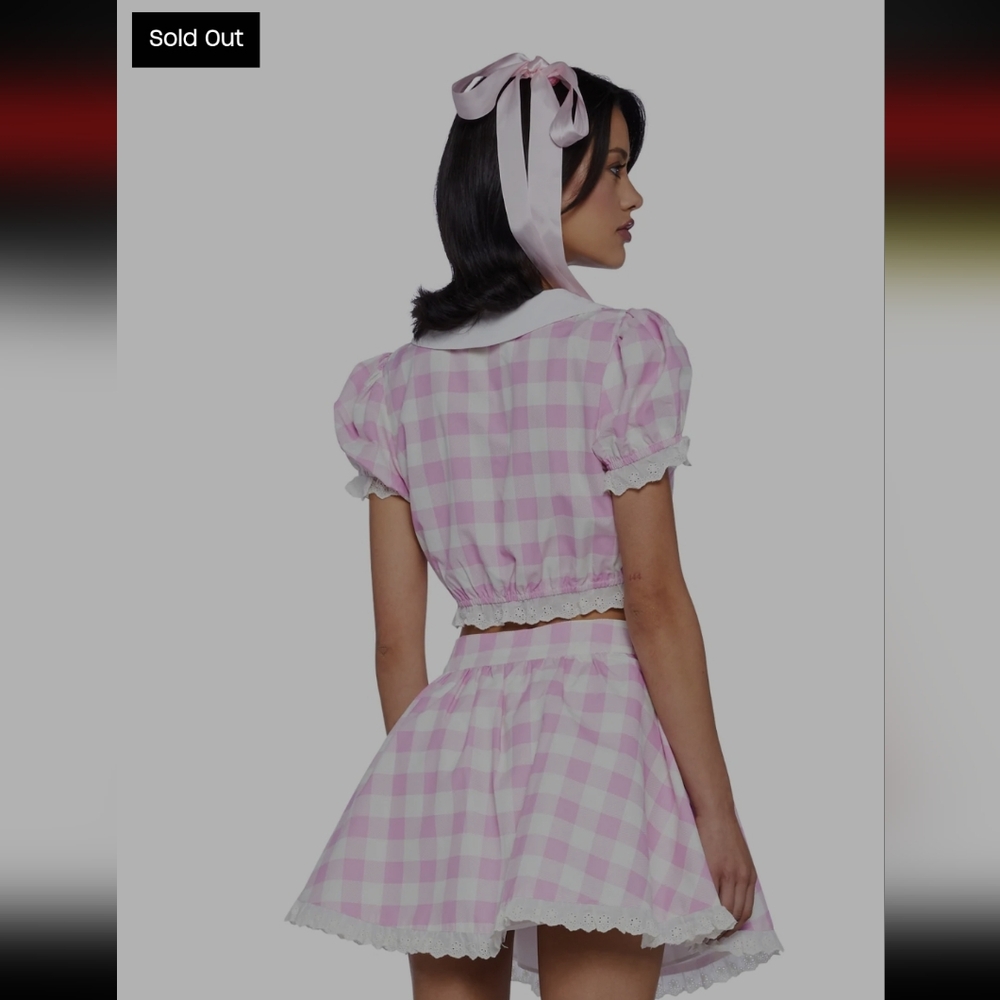 Dolls Kill Smore Sweetness Gingham Blouse - Picture 5 of 12